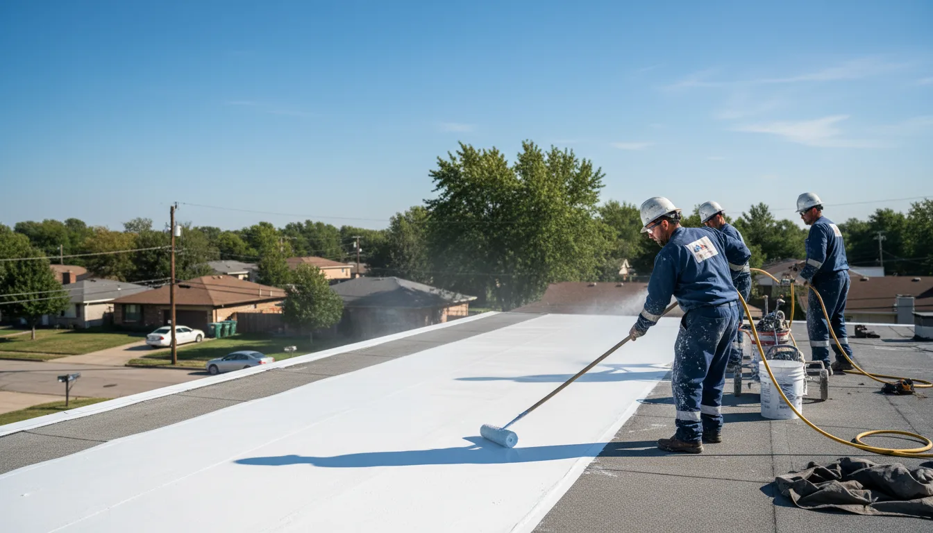 Commercial roof coating in Milton, GA near me